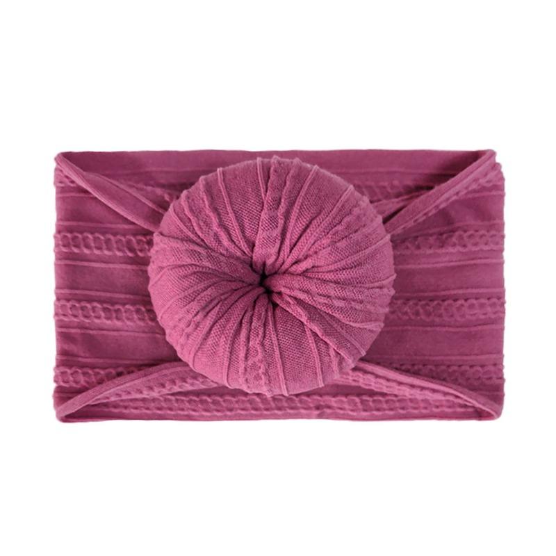 Infant and Toddler Nylon Jacquard Headband Headgear Soft Donut Nylon Stockings Children's Headband Hair Accessories