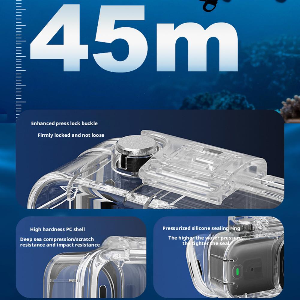 Waterproof Case For DJI Osmo Nano 45m Dive Housing, Underwater Protection For Thumb-Sized Action Camera Accessories