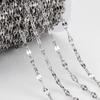 2M Stainless Steel Lips Chains Dia 2mm 2.5mm 3mm for DIY Necklace Bracelet Components Chain Wholesale Jewelry Making Accessories