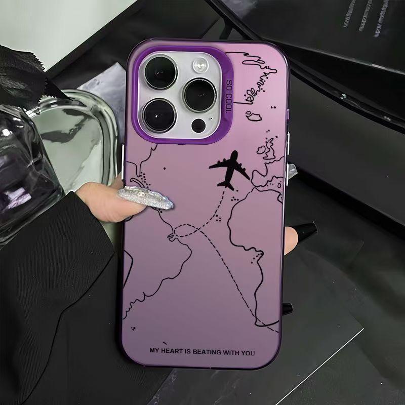 Silver Anti-Drop IMD Mobile Phone Case for iPhone 14 Pro Max/15 Pro
