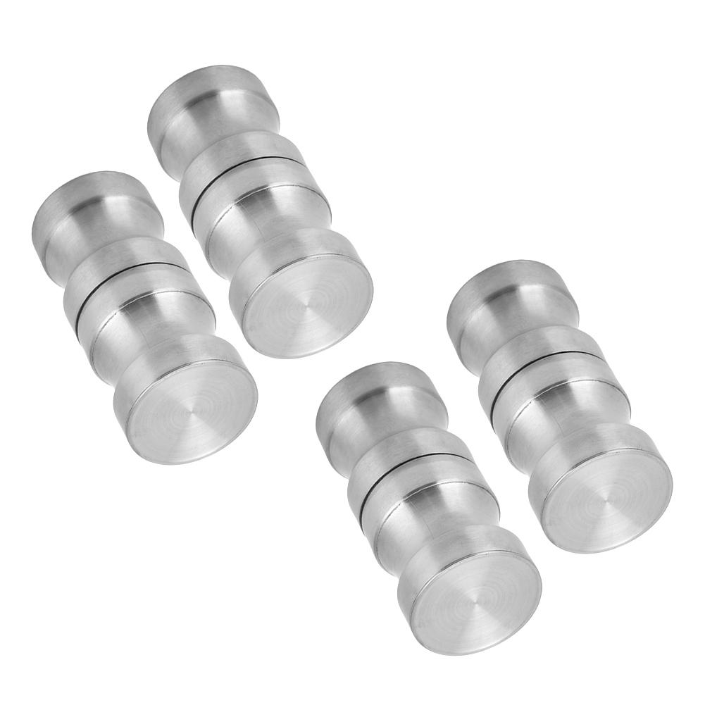 4Set 304 Stainless Steel Shower Glass Door Handle Pull Knobs Hardware Bathroom Accessory