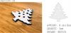 Wooden Christmas Tree Decorations Z36 3 Pcs.