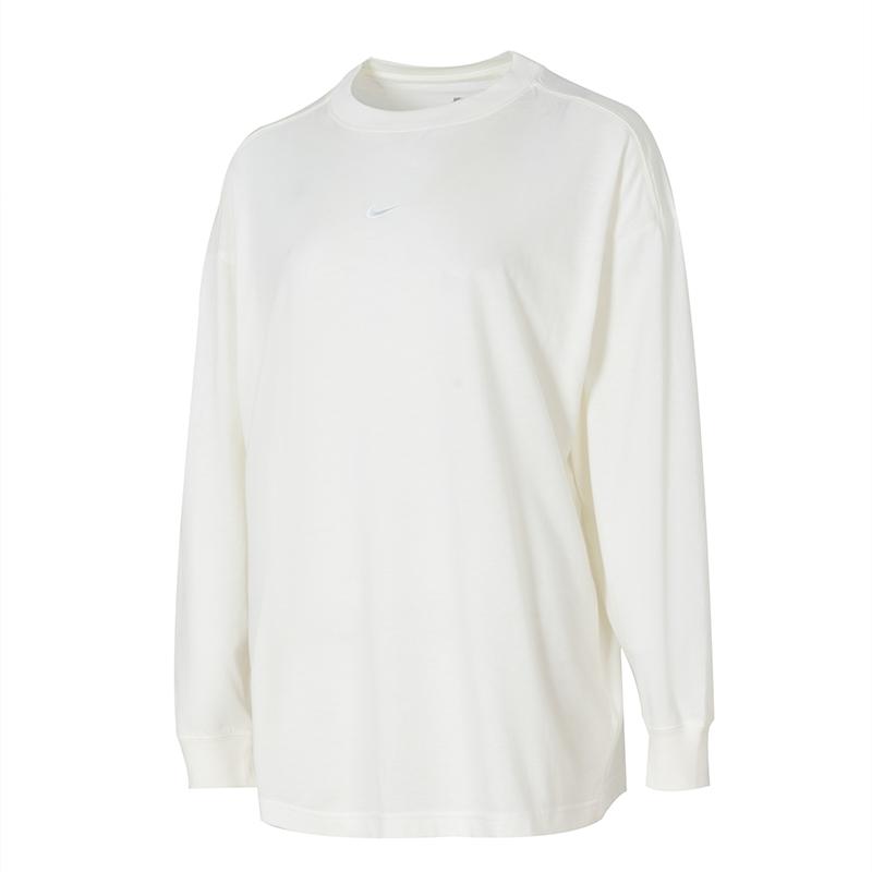 

New Nike Sports Life Collection Drop Shoulder Sleeve T Shirt Women s White DM6233-133 160/84A/M