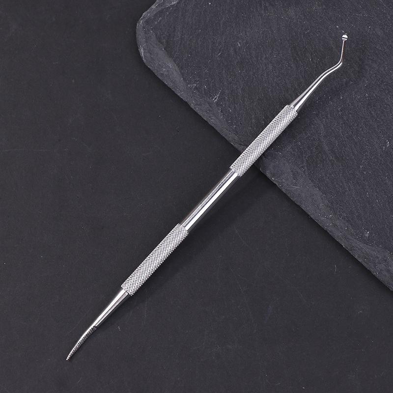 Edelstahl Nagelpflege Eingewachsener Zehennagelheber Feile Doppelseitig Maniküre Pediküre Zehennägel Reinigen Fußpflege Korrekturwerkzeug
