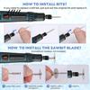 Multi-functional Cordless Rotary Tool Mini 3-Speed USB Rechargeable with Accessories Electric for DIY Crafts Jewelry Making Wood Carving Polishing