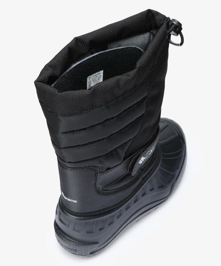 Columbia Powder Bug Snowlite Size Black and White Kids' Boots, BY2106, 22.0cm,