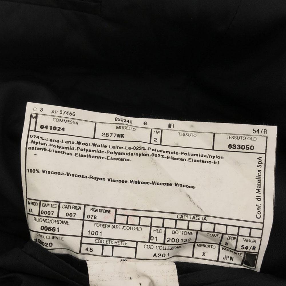 Armani Collezioni Garnitur Made in Italy z mieszanki wełny Czarny Męski Używany