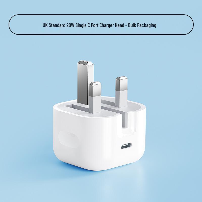 UKCA Certified PD20W UK Charger for Apple 16 with Fast Charging Type-C Cable