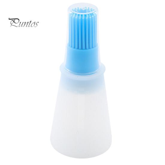 

Удобная многоразовая силиконовая кисть для бутылки масла, столовая, кухня, жидкое масло, кондитерская кисть, инструмент для выпечки, ежедневное использование синий