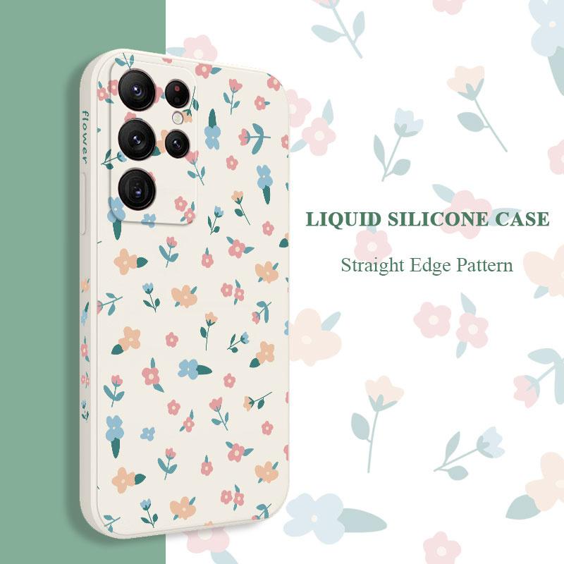Mini Flowers Phone Case For Samsung Galaxy S25 S24 S23 S22 S21 S20 FE Note 20 Ultra 10 9 Plus Cover