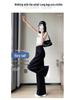 2026 Summer Women's High Waist Ice Silk Cotton Linen Wide-Leg Pants - Yamamoto Style Sun Protection