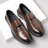 Men's Genuine Leather Cowhide Loafers - Formal Slip-on Shoes