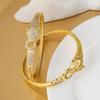 European and American Leopard Bracelet Exaggerated Trendy Zircon Leopard Open Bracelet Bracelet