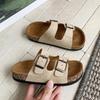 Children's Retro Summer 2026 Double Buckle Thick Sole Outdoor Casual Fashion Slippers