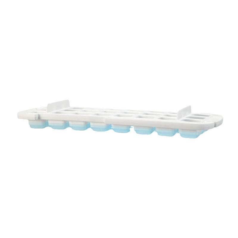 Silicone Ice Cube Tray with Double Layer Storage Box for Rapid Ice Making