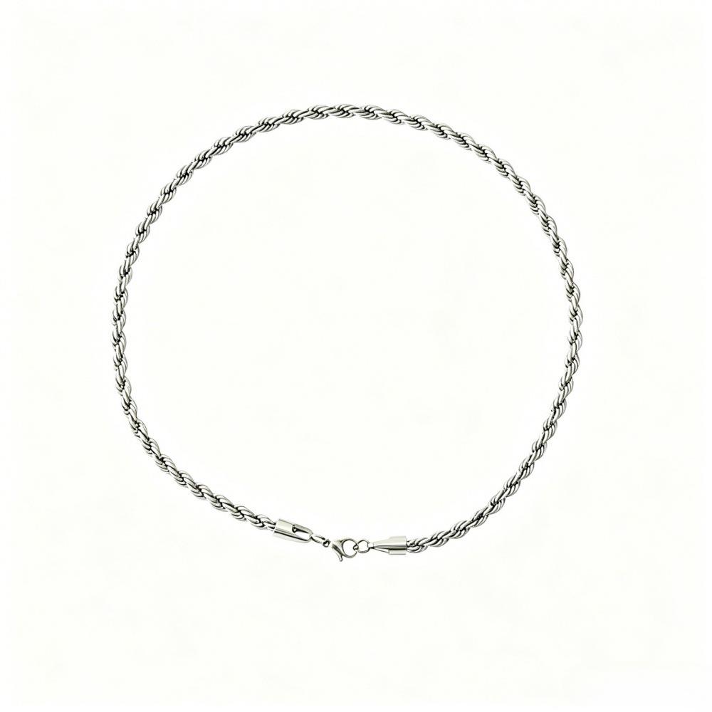 European & American Twist Chain Luxury Titanium Steel Clavicle Necklace