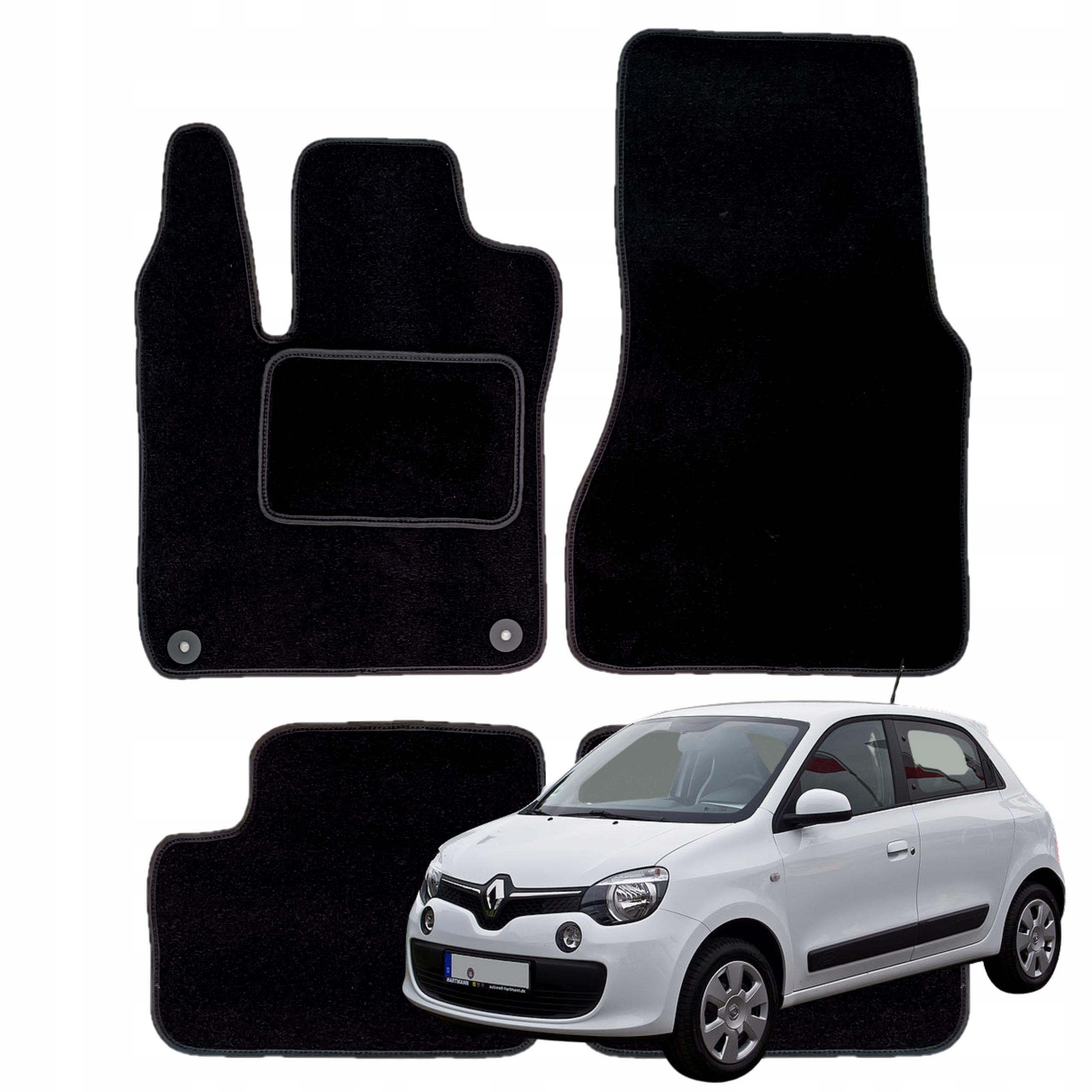 Velours matten voor Renault Twingo 3 III vanaf 2014 autovloermatten b