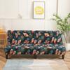 LANMOLIFE Armless Futon Slipcovers Stretch Folding Sofa Bed Cover with Elastic Bottom, Printed Fitted Couch Cover