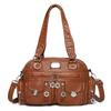 Women's bag 2026 new large-capacity women's handbag simple commuter shoulder bag soft leather messenger bag