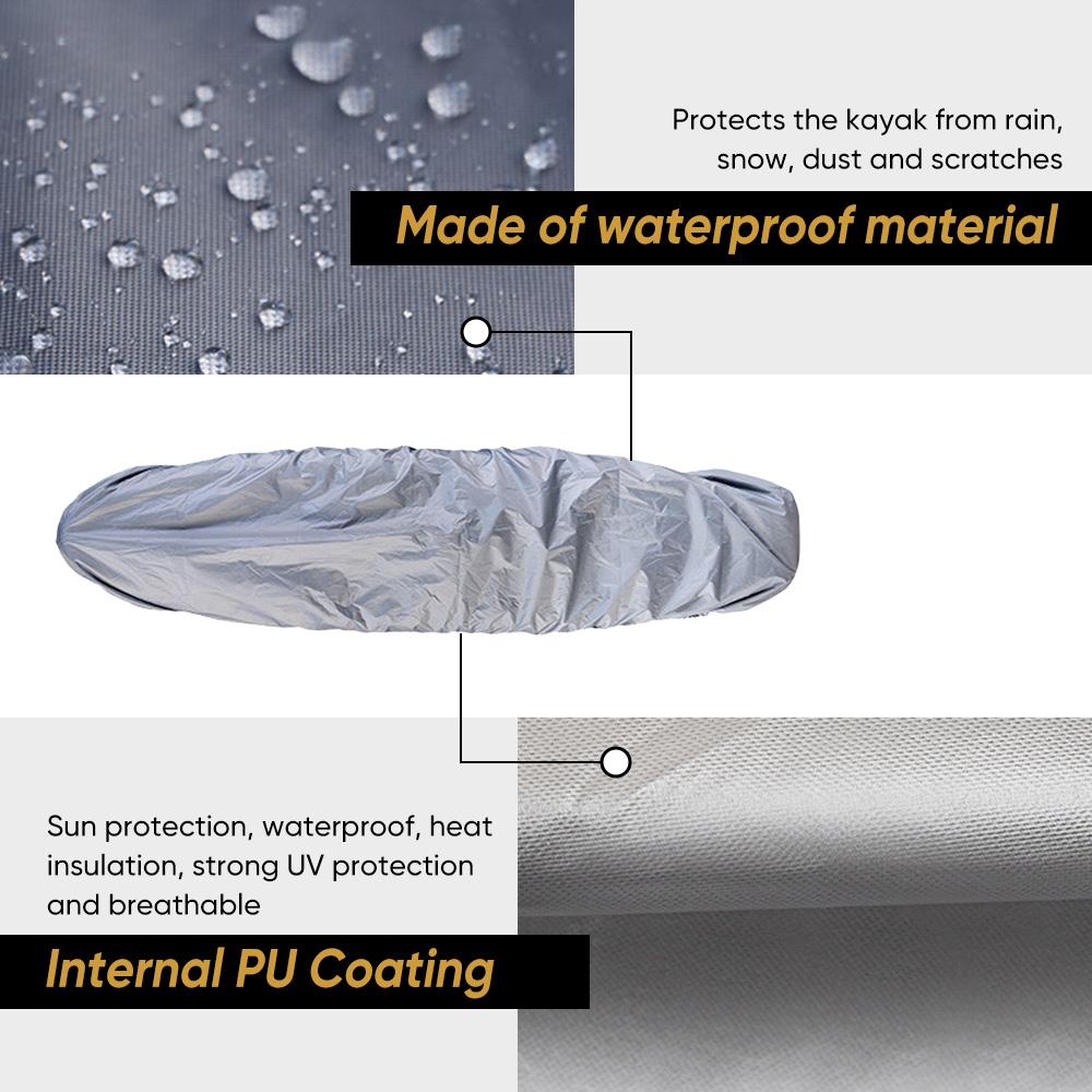 Vodotěsný UV odolný kryt na kajak Odolný prachotěsný kryt na kanoe pro venkovní skladování