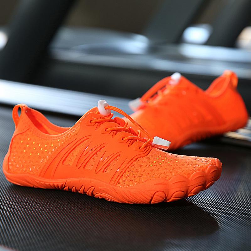 Treadmill indoor sports shoes fluorescent green mesh thin sole yoga fitness shoes large size 35