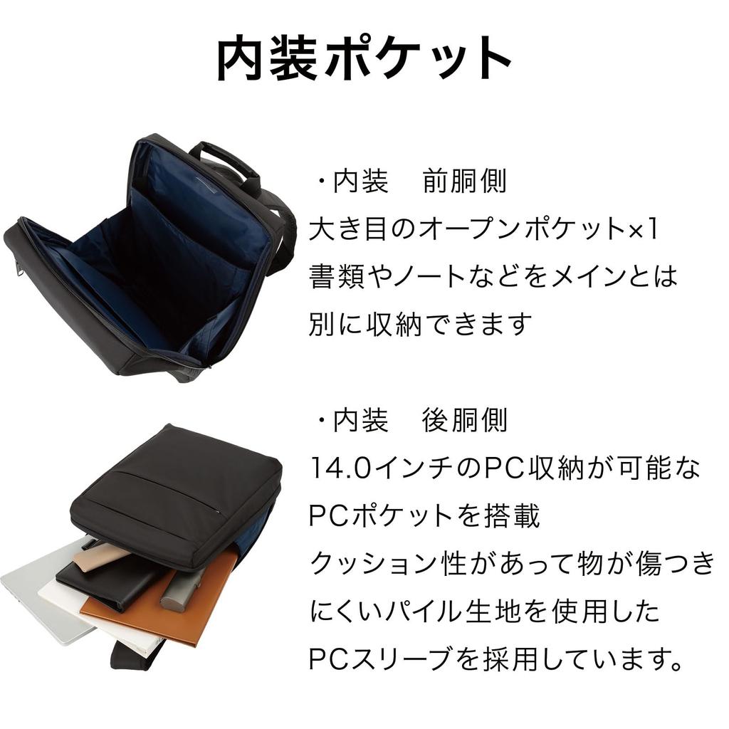 Ace Business Backpack, Alay F, Fits A4 Size and 14-inch PC, No. 6884200