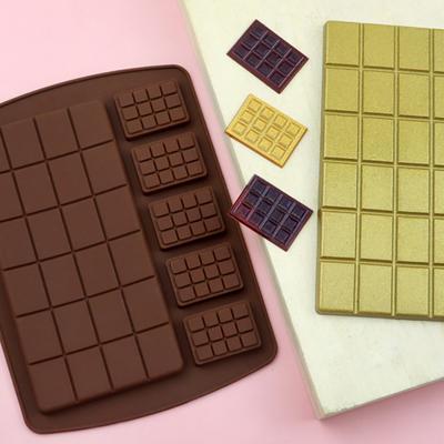 Chocolate Mold Heat-Resistant Food Grade Reusable Non-stick BPA Free DIY Silicone Cake Candy Making Dessert Mold Baking Supplies for Home
