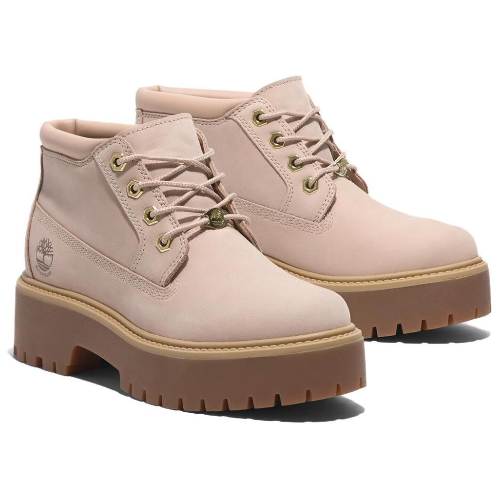 Timberland Stone Street Nellie Platform Chukka Boot Light Pink Women A2HA9EN7