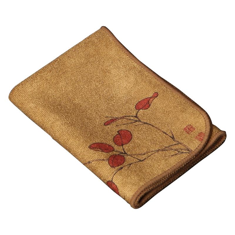 

Painted Thick Tea Towel Super Absorbent Tea Towels Tea Gadget Accessories Raising Pot Towels Tea Table Professional Rags 1