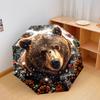 1 PC Automatic Folding Umbrella - Winter Bear Pattern, Portable & Foldable Design with 8 Ribs, Christmas Birthday Gifts
