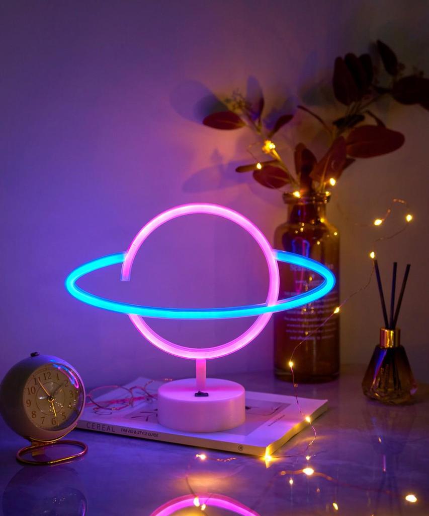 Heart-Shaped LED Neon Desk Lamp for Romantic Bedroom Decor