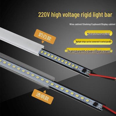 Raflar, Dolaplar, Dolaplar ve Vitrinler İçin Süper Parlak LED Işık Çubuğu (220V)