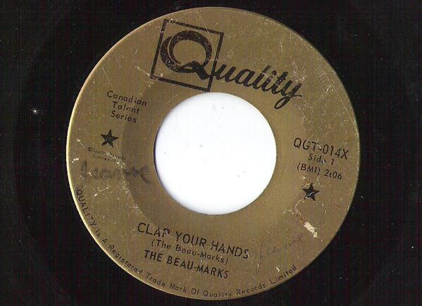 

7-дюймовая пластинка BEAU-MARKS - Clap Your Hands / Billy, Billy Went QGT014X QUALITY Канада Рок Б/У