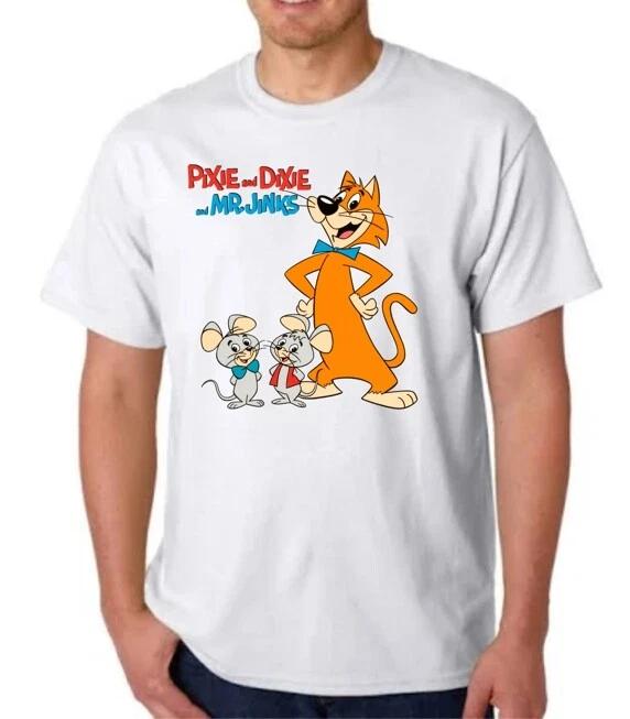 

PIXIE AND DIXIE AND MR. JINKS CARTOON T-T-shirt HANNA BARBERA CEREAL CAT MOUSE S