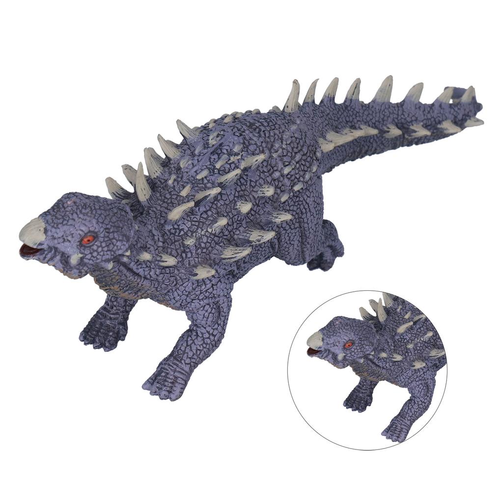 Spiny Ankylosaurus Simulation Dinosaur Model Dinosaur Collection Toy Large Size for KidsPurple