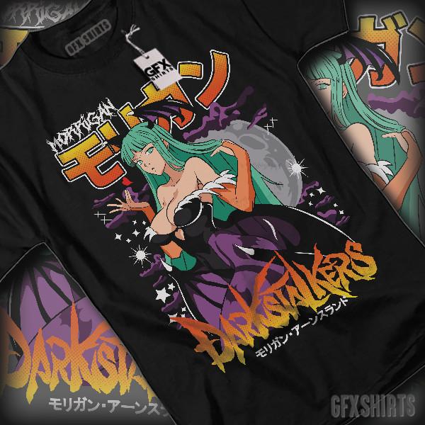 

Футболка Darkstalkers Морриган Эйнсленд Аниме Манга Хентай Вайфу Косплей Футболка M