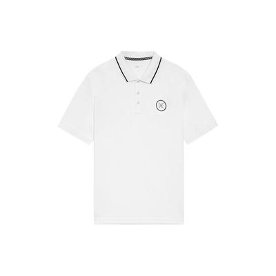 Wade Series Solid Color Polo Shirt With Logo Men Tops White APLS091-2