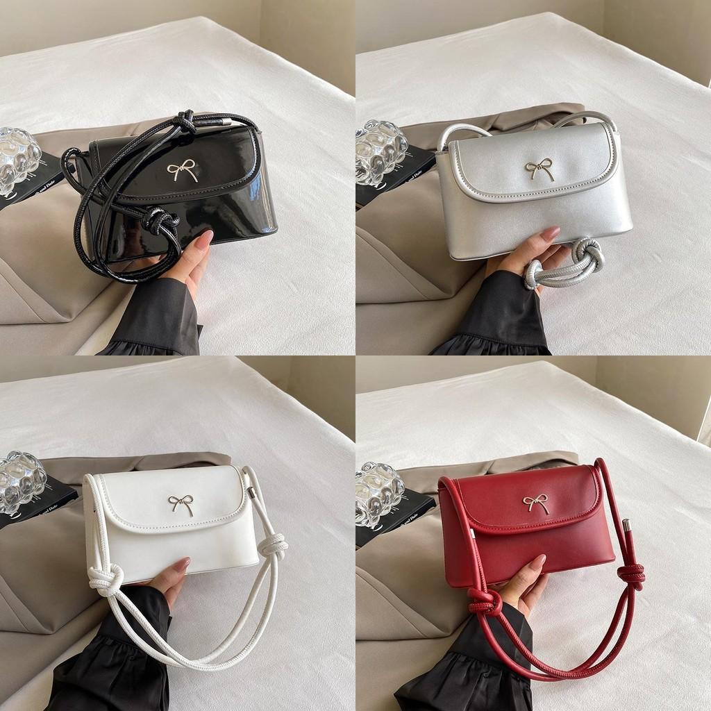 Chic Casual Korean Style Solid Color Small Handheld Shoulder Bag Ideal For Daily Outfits In Multiple Colors