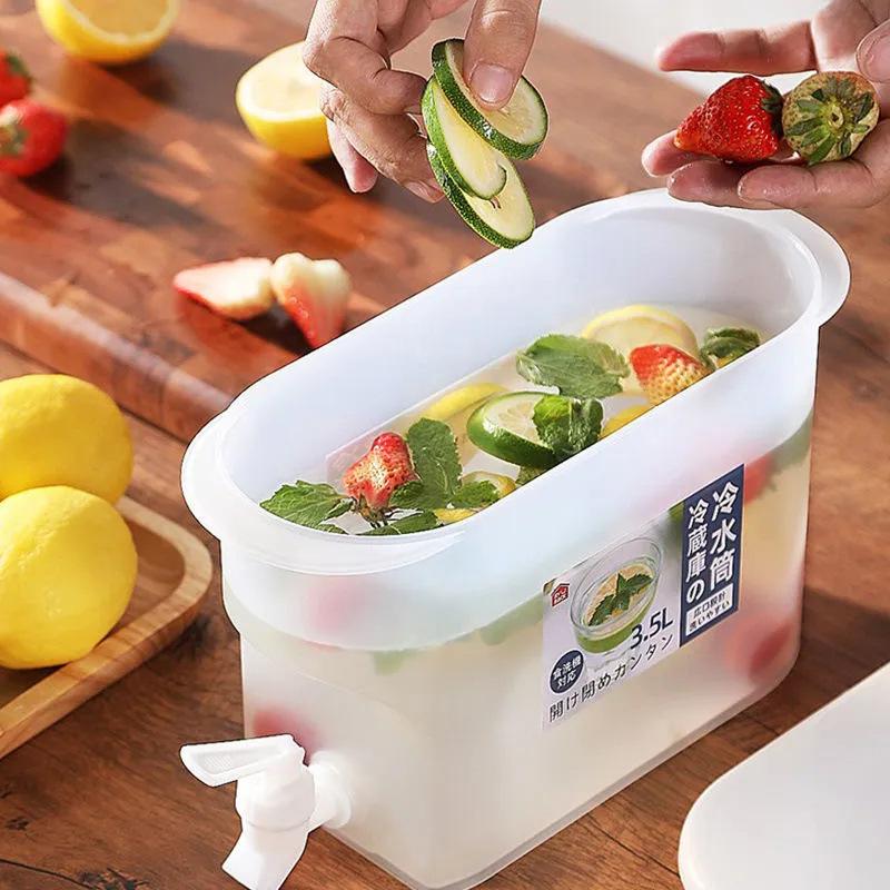 Household Food Grade 3.5L Large Capacity Cold Water Kettle With Faucet