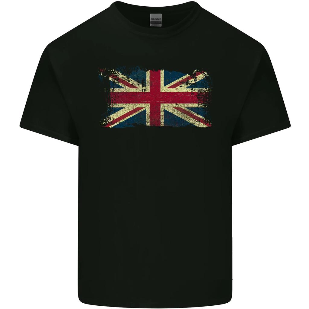 Distressed Great Britain Flag Union Jack UK Kids T-Shirt Childrens