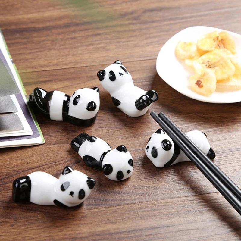 

1pc Cute Panda Chopsticks Pillow Chopstick Rest Home Decor Chopstick Fork Holder Chopstick Holder Spoon Holder Pillow Tableware