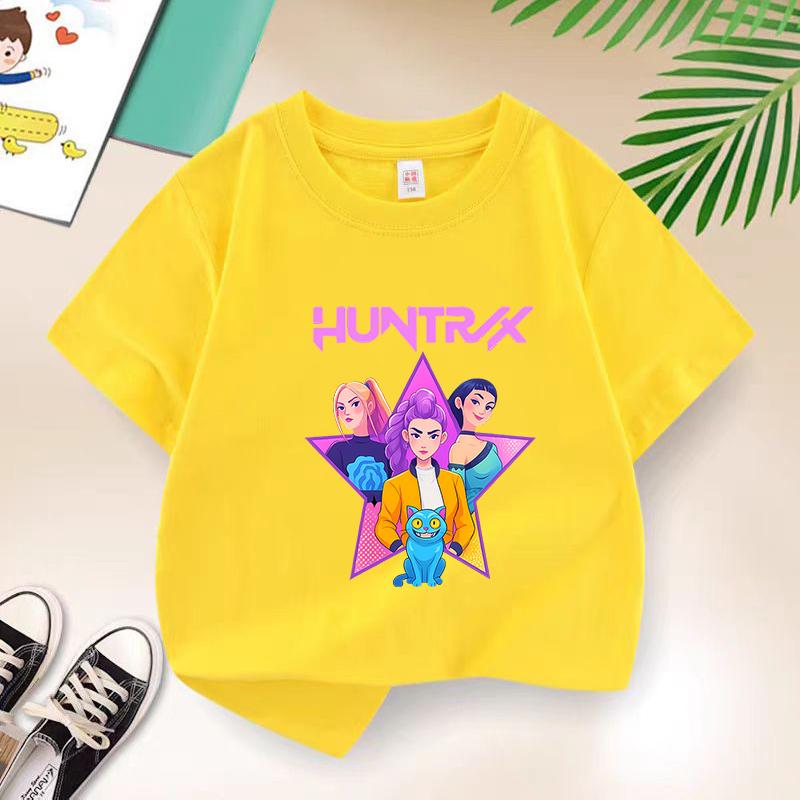 Kpop The Witch Hunt Team Turtle Planet Witch Hunter Group Short-Sleeve Peripheral Printed T-Shirt