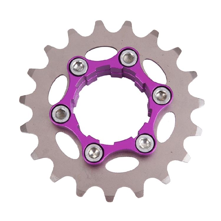 Pignon Monovitesse Acier Haute Résistance Roue Libre Roue d'Inertie Pignon Pièce pour Vélo à pignon fixe Facile à installer
