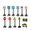Plastic Road Signs - 12 Pieces