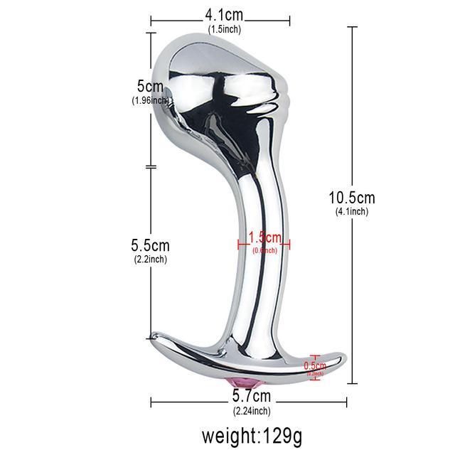 S/M/L Metal Steel Anal Butt Plug Prostate G-spot Massager Probe Expander Perlen Dildo Anal Plug Sex Toys for Adult Men Women