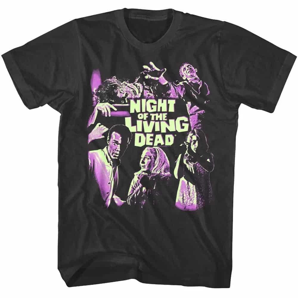 Night of the Living Dead Neon Fear Men s T Shirt S