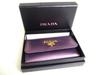 Authentic PRADA Metallic Purple Saffiano Metal Leather 6 Pics Key Chain #a367  Refurbished