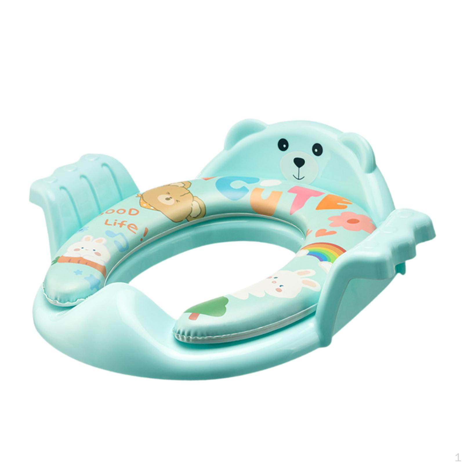 

Child Toilet Seat Reducer, Foldable with Handles, Soft Non-Slip Cushion, Easy to Clean, Suitable for синий