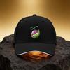 Purple-Green Pattern Creative Hat, Unisex Printed Baseball Cap Sandwich Duckbill Cap Sports Cap, Suitable for Daily Comm