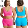 Women's French Wirefree Push-Up Bra Set - Thin, Sexy Triangle Cup Sports Underwear with Beautiful Back Design, Two-Piece.